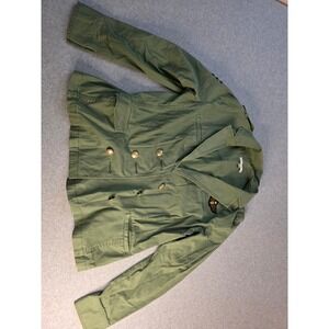 Cabi Olive Green Military Style Double Breasted Jacket Women's Size Large
